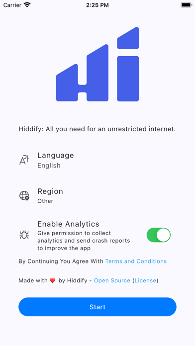 Hiddify — iPhone / iOS